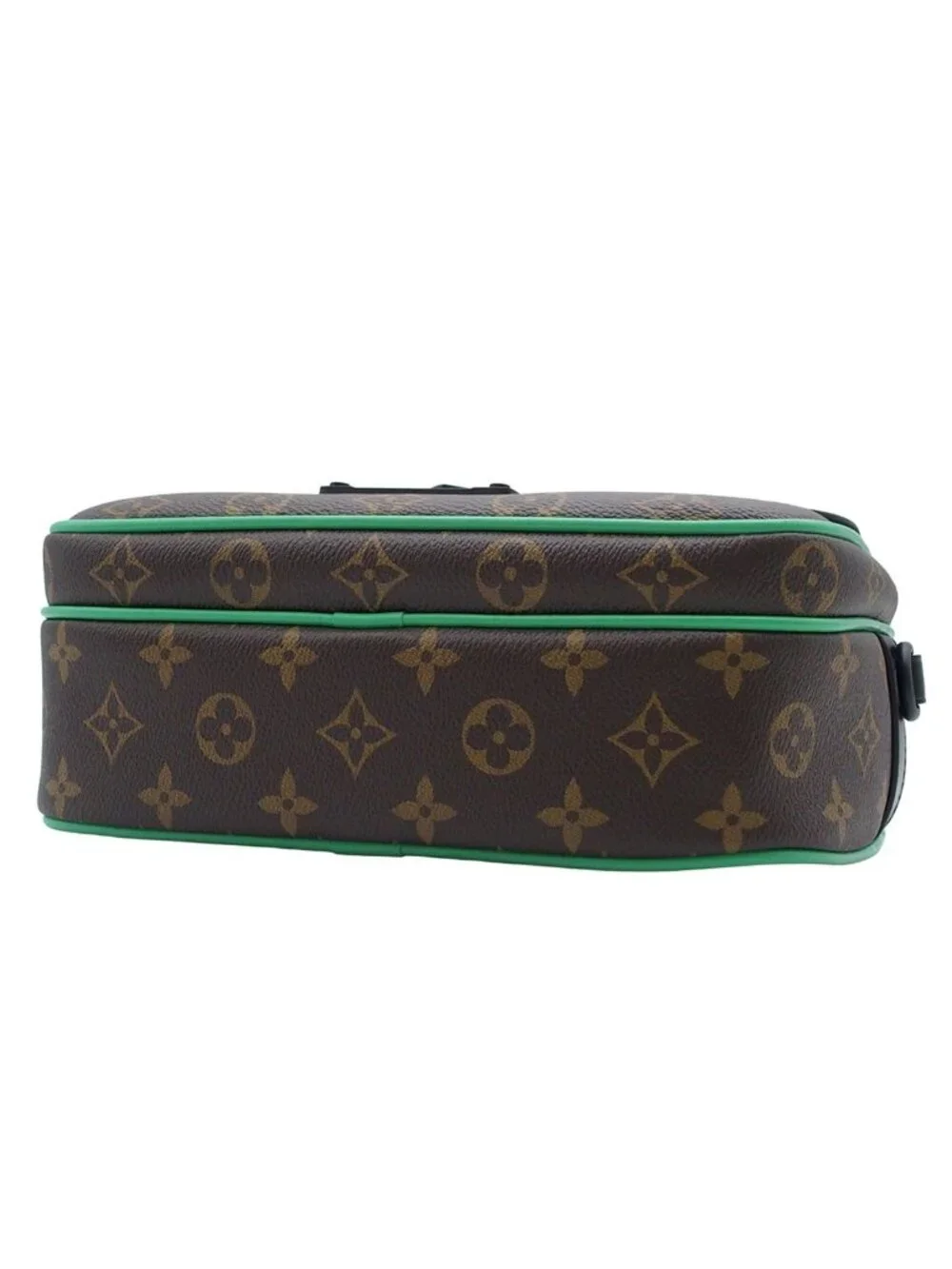 Louis Vuitton S Rock Messenger Brown Mint Green Monogram Macassar 2-Way
